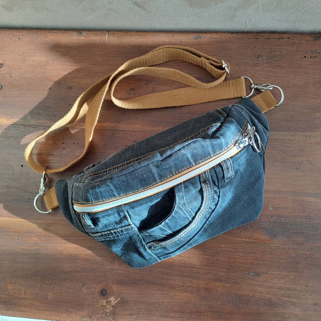 Le sac banane Alfred version noir/camouflage – Image 2