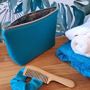 la pochette multi poches joséphine version turquoise