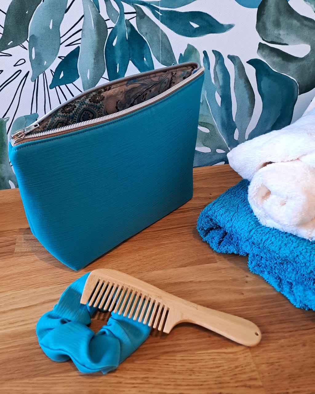 la pochette multi poches joséphine version turquoise la pochette multi poches joséphine version turquoise