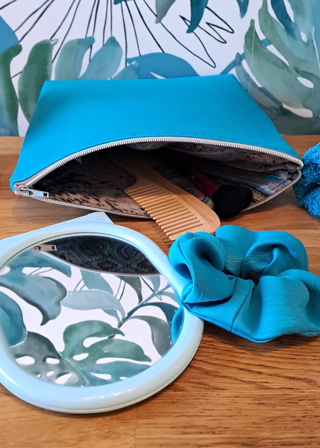 la pochette multi poches joséphine version turquoise la pochette multi poches joséphine version turquoise